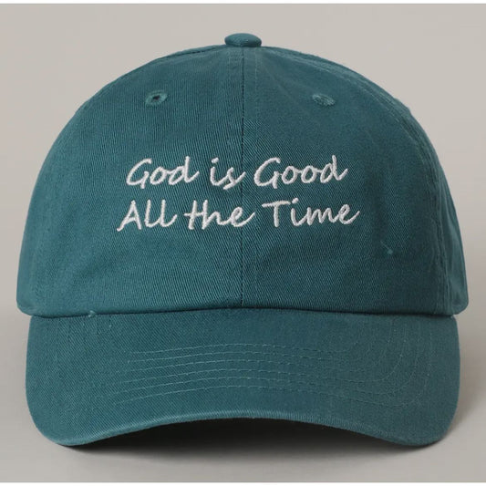 God Is Good Hat - Deep Teal