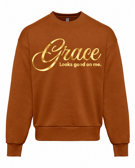 Grace Looks Good On Me - Sweatshirt CLAY