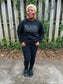 Black Excellence – Statement Sweatshirt or Hoodie  – Black on Black Puff Print