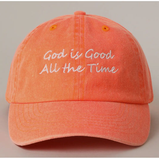 God Is Good Hat - Neon Orange
