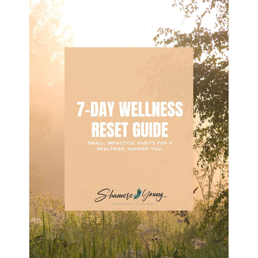 Cover photo of 7 Day Wellness Reset guide with soft background