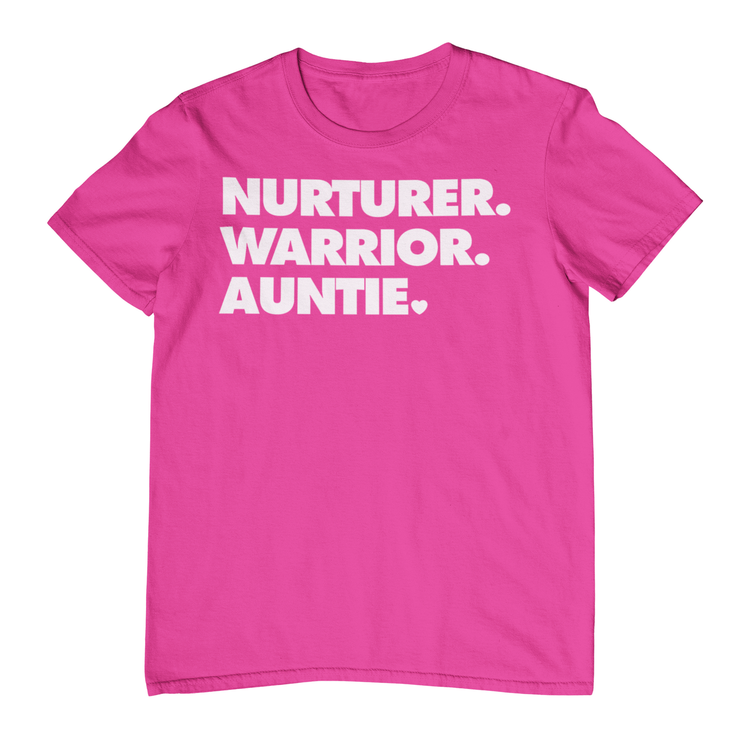NURTURER. WARRIOR. AUNTIE. - Crew Neck T-Shirt