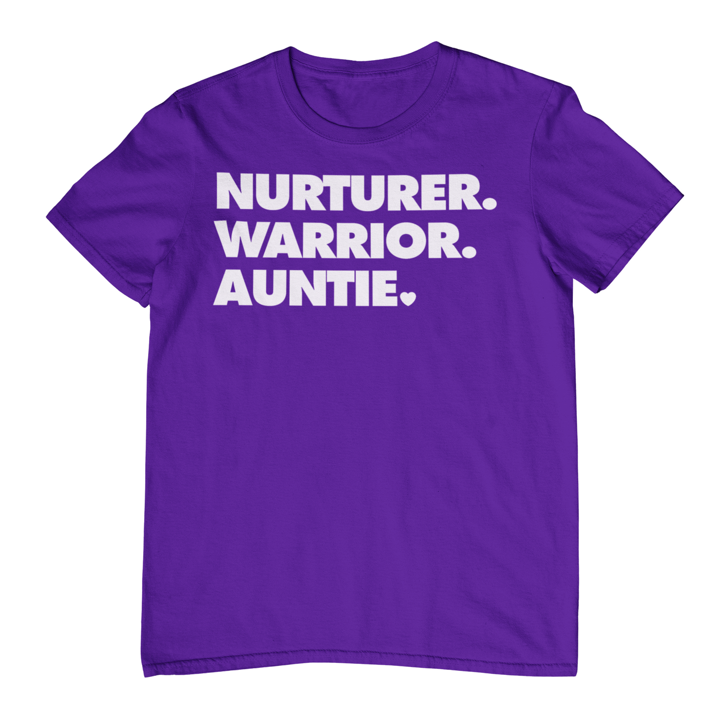 NURTURER. WARRIOR. AUNTIE. - Crew Neck T-Shirt