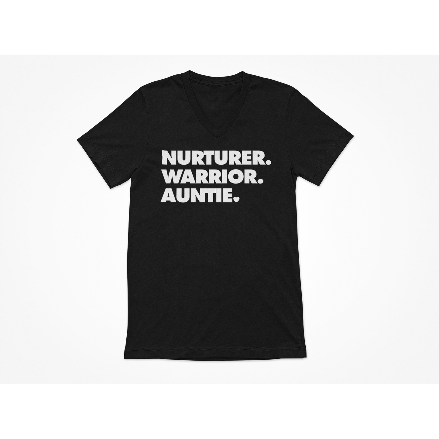 NURTURER. WARRIOR. AUNTIE. - V-Neck T-Shirt