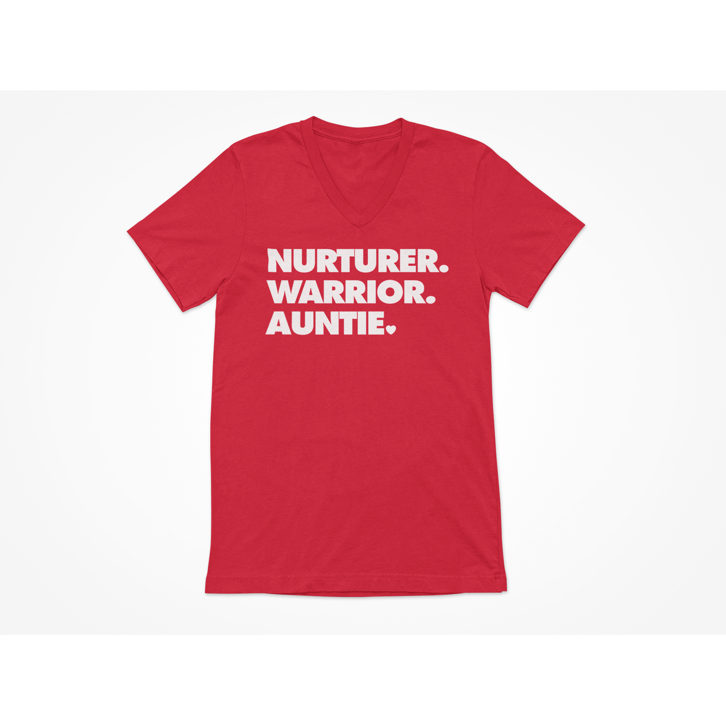 NURTURER. WARRIOR. AUNTIE. - V-Neck T-Shirt