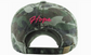 Camouflage cap with 'Hope' embroidered in pink on a white background