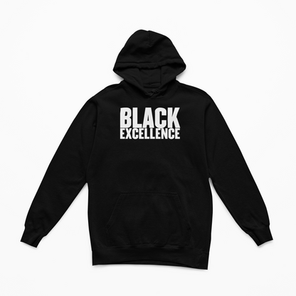 Black Excellence – Hoodie  – Black w/White