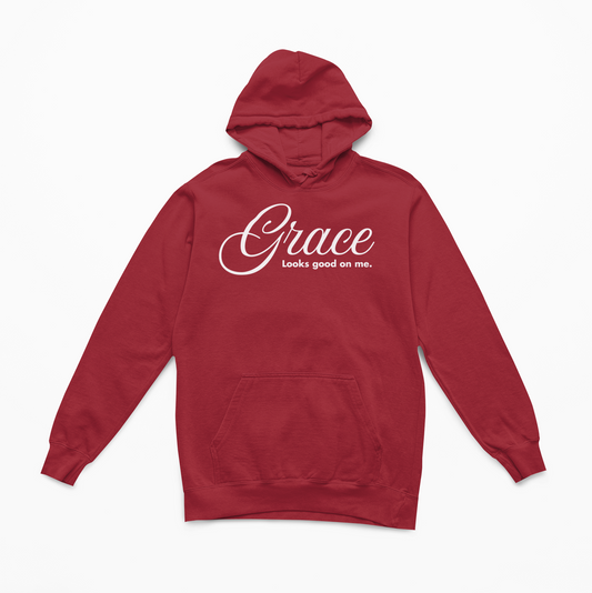 Grace Looks Good On Me - Hoodie - Cardinal