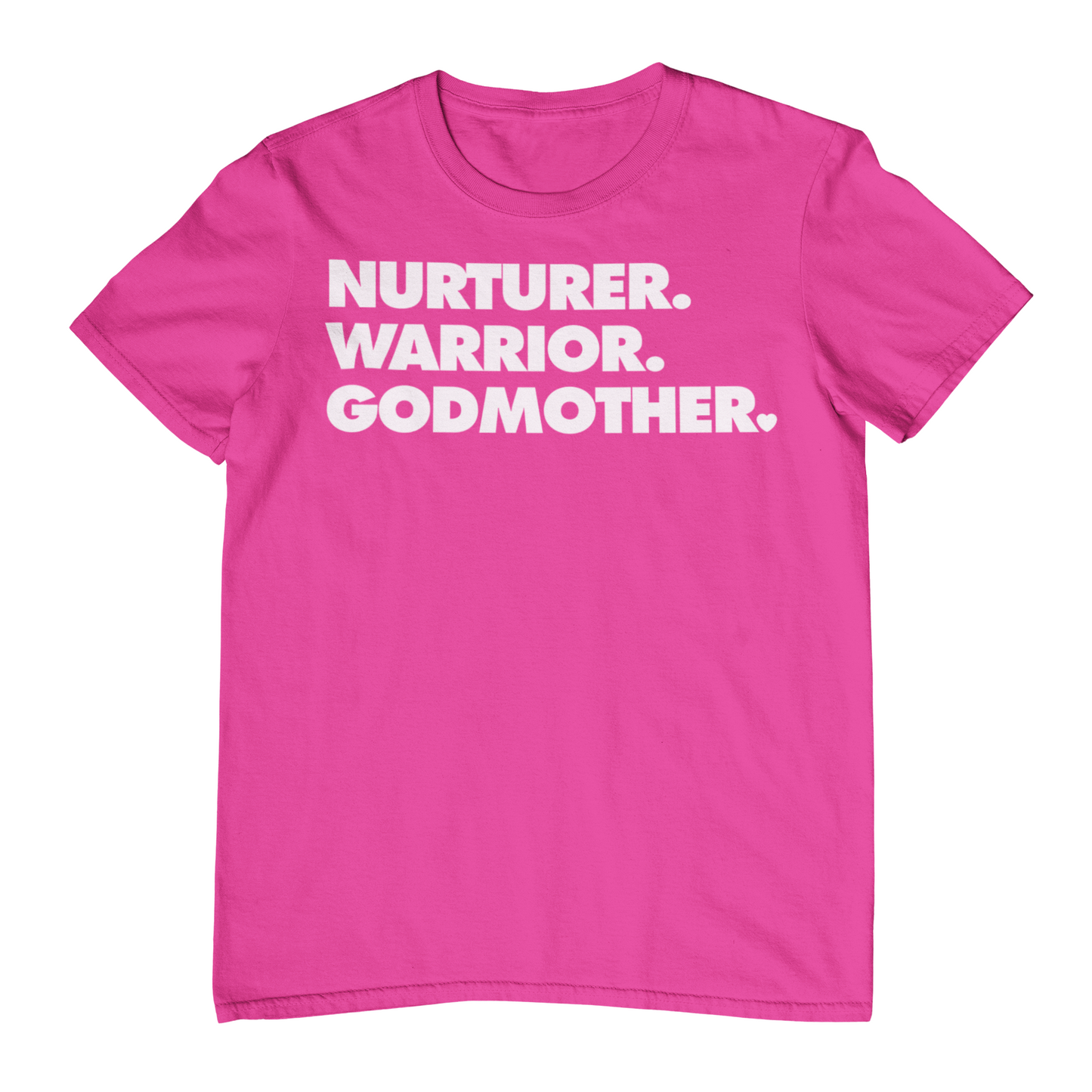 NURTURER. WARRIOR. GODMOTHER. - Crew Neck T-Shirt