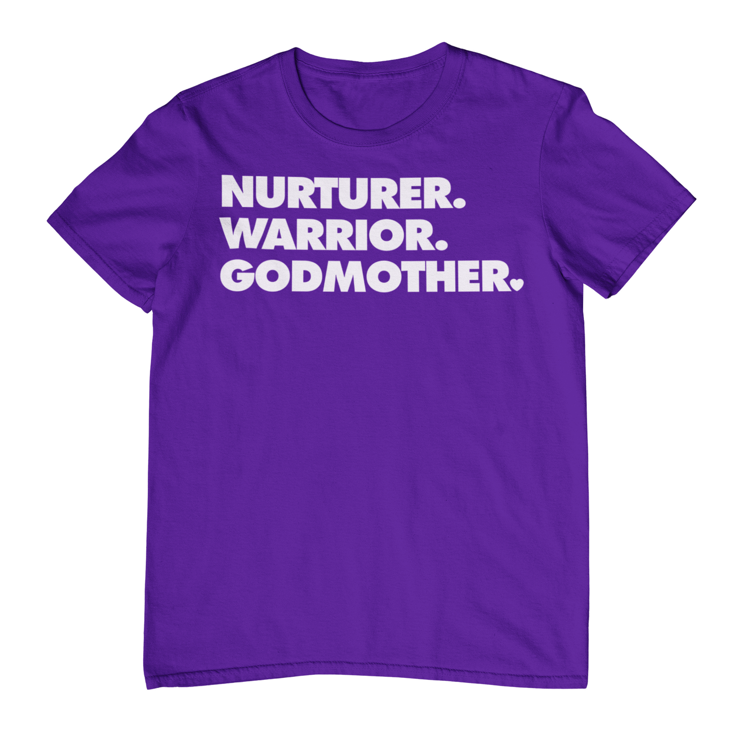 NURTURER. WARRIOR. GODMOTHER. - Crew Neck T-Shirt