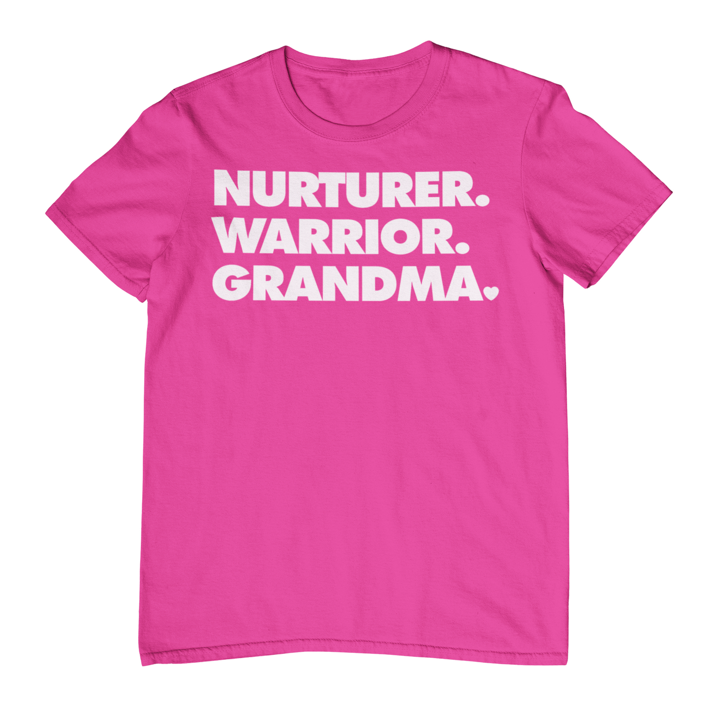 NURTURER. WARRIOR. GRANDMA. Crew Neck T-Shirt