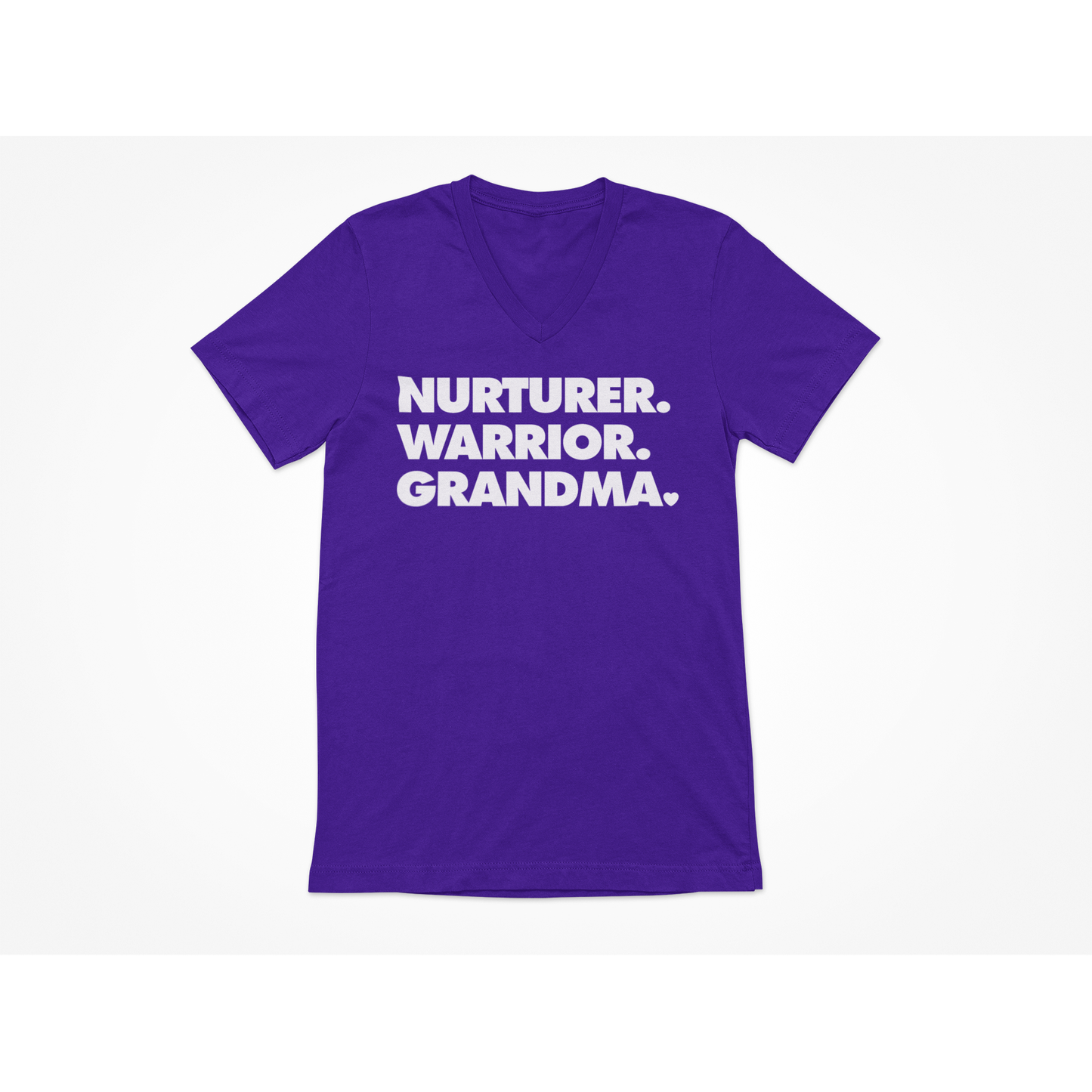 NURTURER. WARRIOR. GRANDMA.  - V-Neck T-Shirt