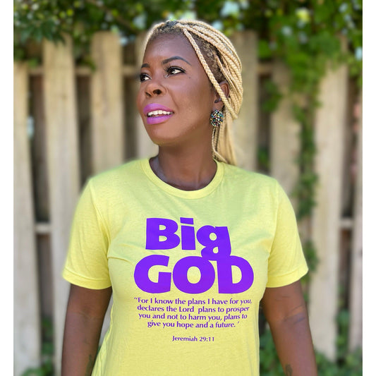 Big God Tshirt - Strobe & Purple