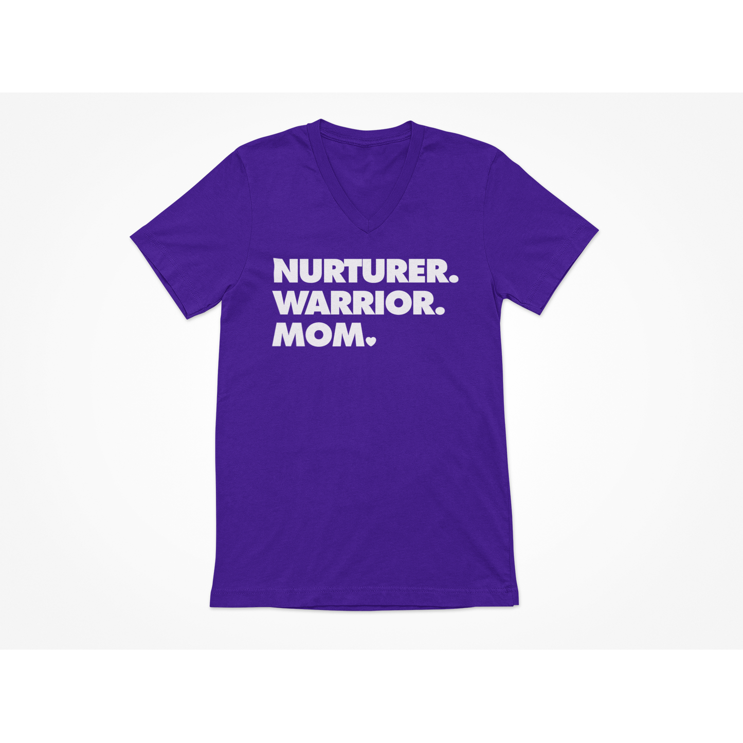 NURTURER. WARRIOR. MOM. - V Neck Tshirt
