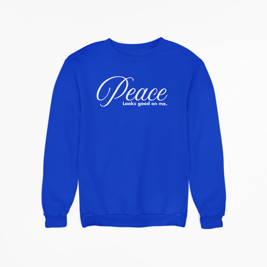 Peace Looks Good On Me - Sweatshirt - White Puff