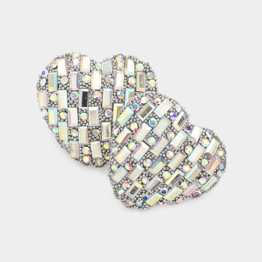 Sparkle Heart Studs